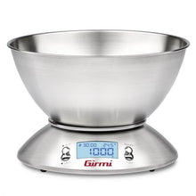 Girmi Bilancia Da Cucina Elettronica Con Ciotola Acciaio Inox Ps85 1Gr/5Kg Inox