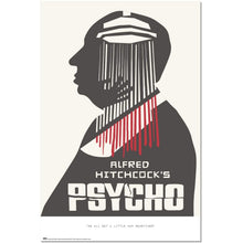 Maxi Poster Rock: Alfred Hitchcock (Psycho) da Parete Incorniciabile 91x61 cm Carta Lucida Licenza Ufficiale