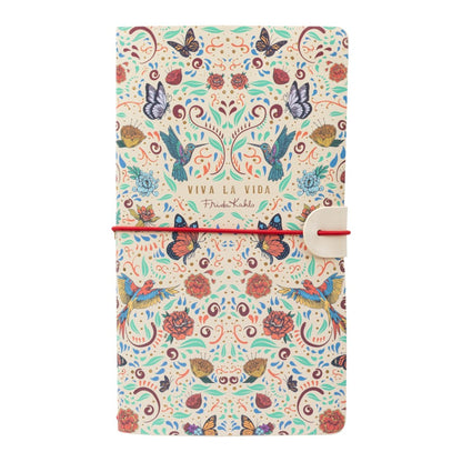 Taccuino "Frida Kahlo" Diario Personale Viaggio 2 Quaderni Sostituibili: Bullet Journal Puntinato e a Righe 160 pag