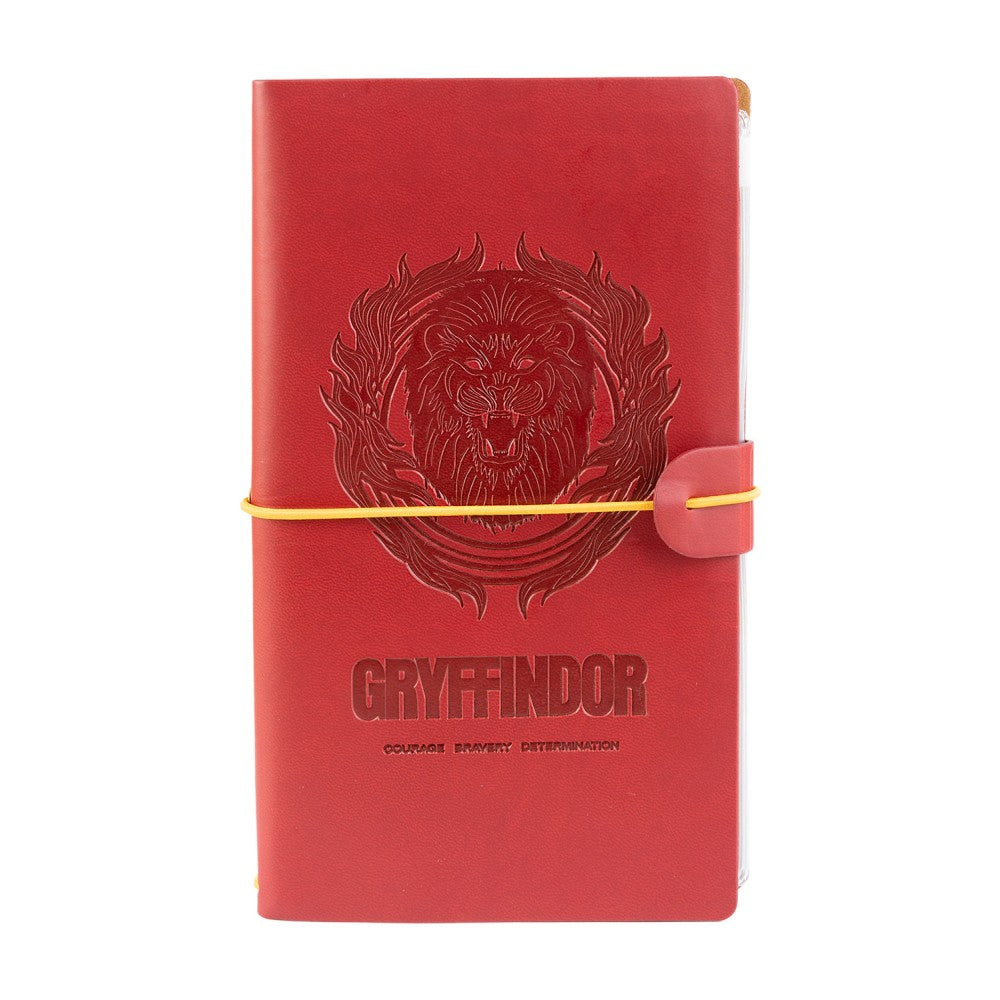 Taccuino Harry Potter "Grifondoro" Diario Personale da Viaggio 2 Quaderni Sostituibili: Bullet Journal Puntinato e a Righe 160 pag