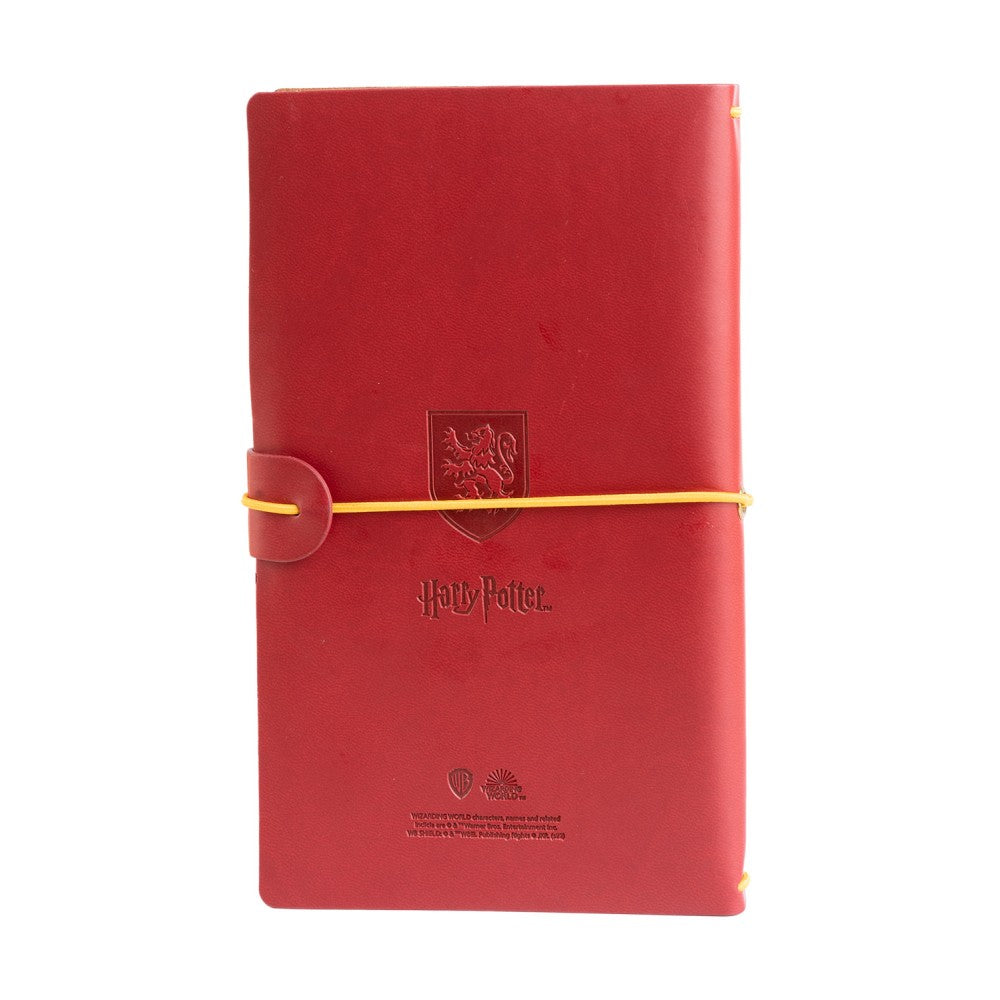 Taccuino Harry Potter "Grifondoro" Diario Personale da Viaggio 2 Quaderni Sostituibili: Bullet Journal Puntinato e a Righe 160 pag