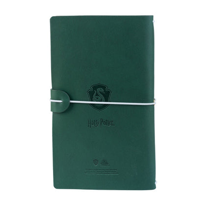 Taccuino Harry Potter "Serpeverde" Diario Personale da Viaggio 2 Quaderni Sostituibili: Bullet Journal Puntinato e a Righe 160 pag