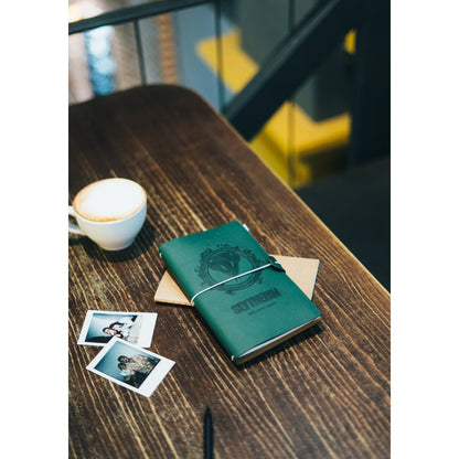 Taccuino Harry Potter "Serpeverde" Diario Personale da Viaggio 2 Quaderni Sostituibili: Bullet Journal Puntinato e a Righe 160 pag