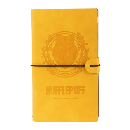 Taccuino Harry Potter "Tassorosso" Diario Personale da Viaggio 2 Quaderni Sostituibili: Bullet Journal Puntinato e a Righe 160 pag