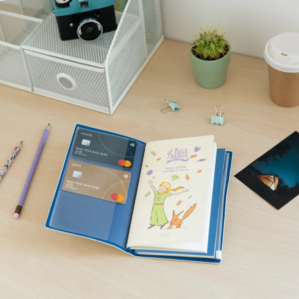 Taccuino "Il Piccolo Principe" Diario Personale Viaggio 2 Quaderni Sostituibili: Bullet Journal Puntinato e a Righe 160 pag