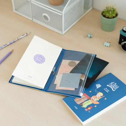 Taccuino "Il Piccolo Principe" Diario Personale Viaggio 2 Quaderni Sostituibili: Bullet Journal Puntinato e a Righe 160 pag