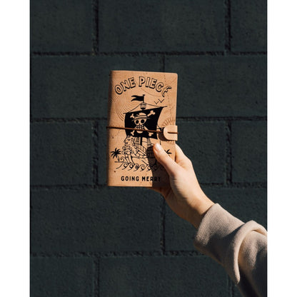 Taccuino One Piece "Going Merry" Diario Personale Viaggio 2 Quaderni Sostituibili: Bullet Journal Puntinato e a Righe 160 pag