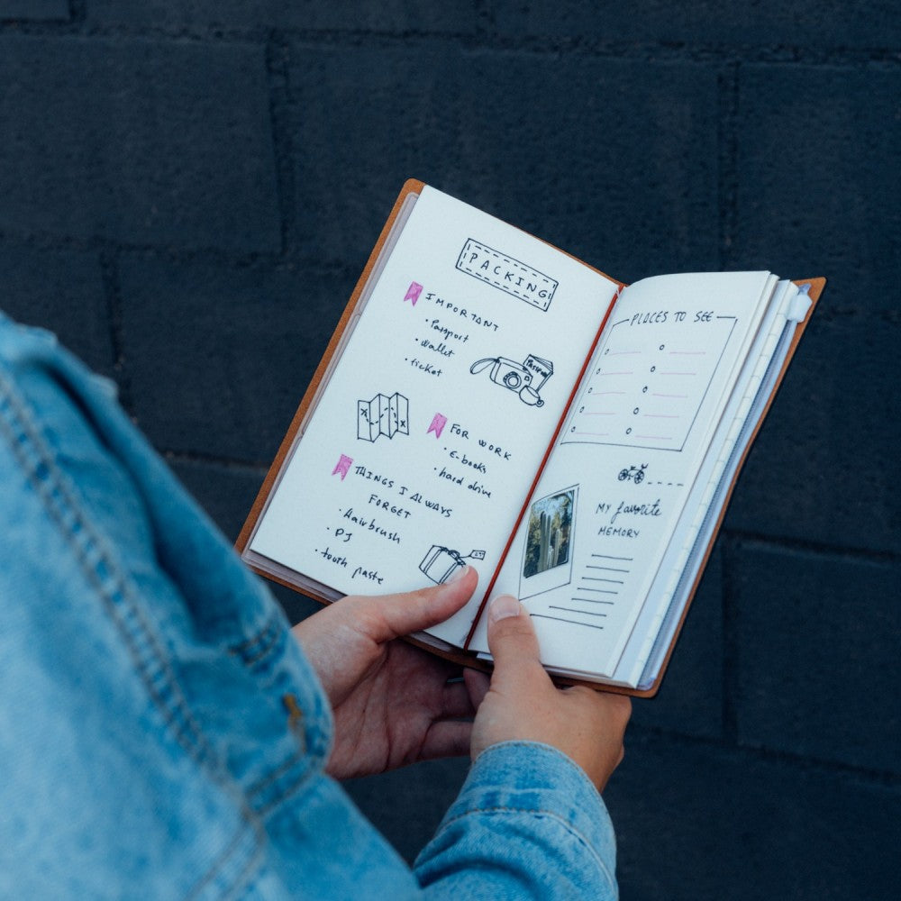 Taccuino "Pink Floyd" Diario Personale Viaggio 2 Quaderni Sostituibili: Bullet Journal Puntinato e a Righe 160 pag
