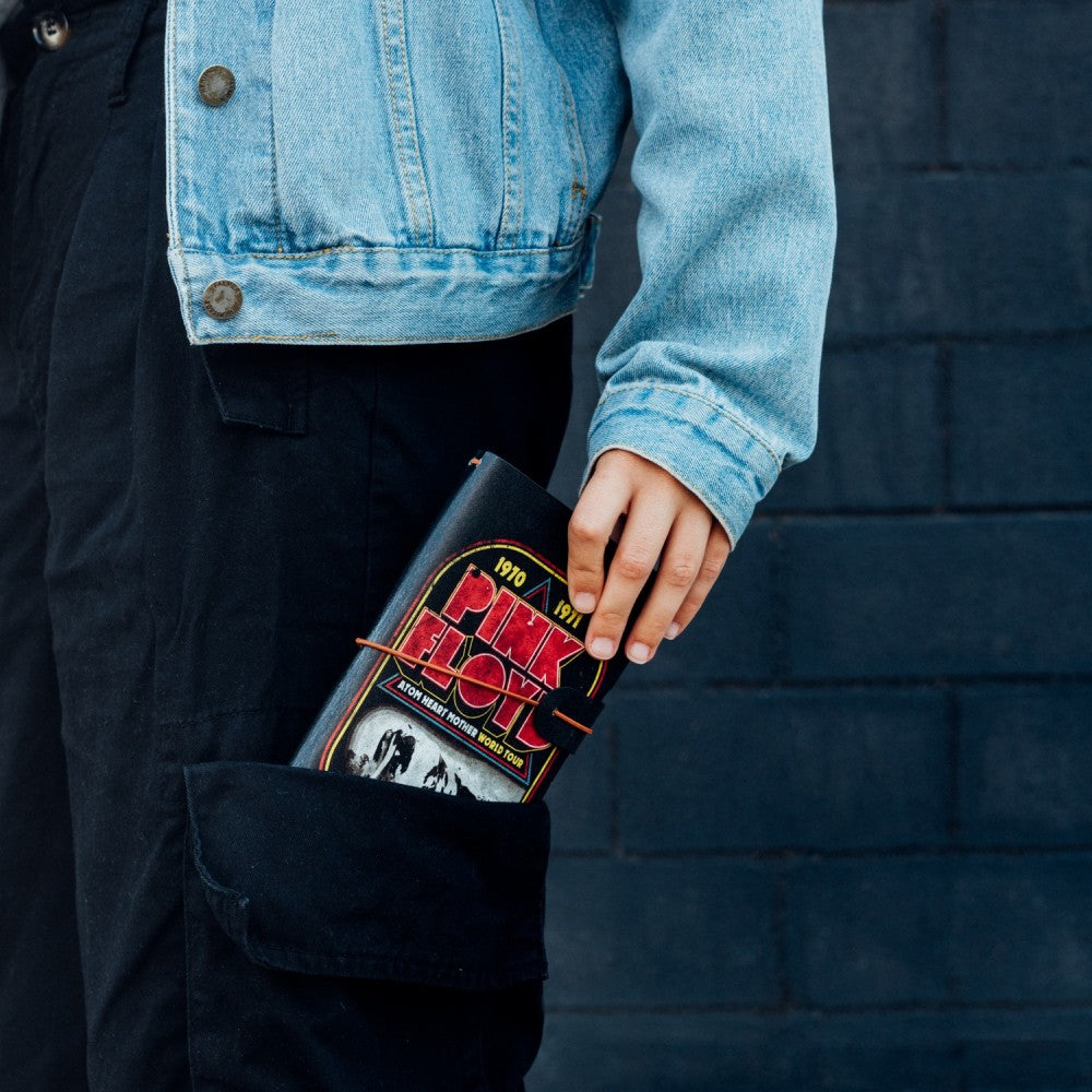 Taccuino "Pink Floyd" Diario Personale Viaggio 2 Quaderni Sostituibili: Bullet Journal Puntinato e a Righe 160 pag