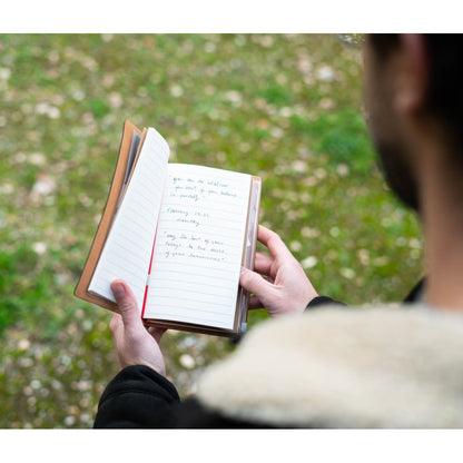 Taccuino "Wanderlust" Diario Personale da Viaggio 2 Quaderni Sostituibili: Bullet Journal Puntinato e a Righe 160 pag