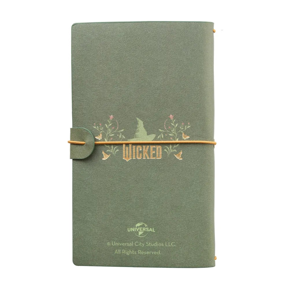 Taccuino Wicked "Elphaba" Diario Personale da Viaggio 2 Quaderni Sostituibili: Bullet Journal Puntinato e a Righe 160 pag