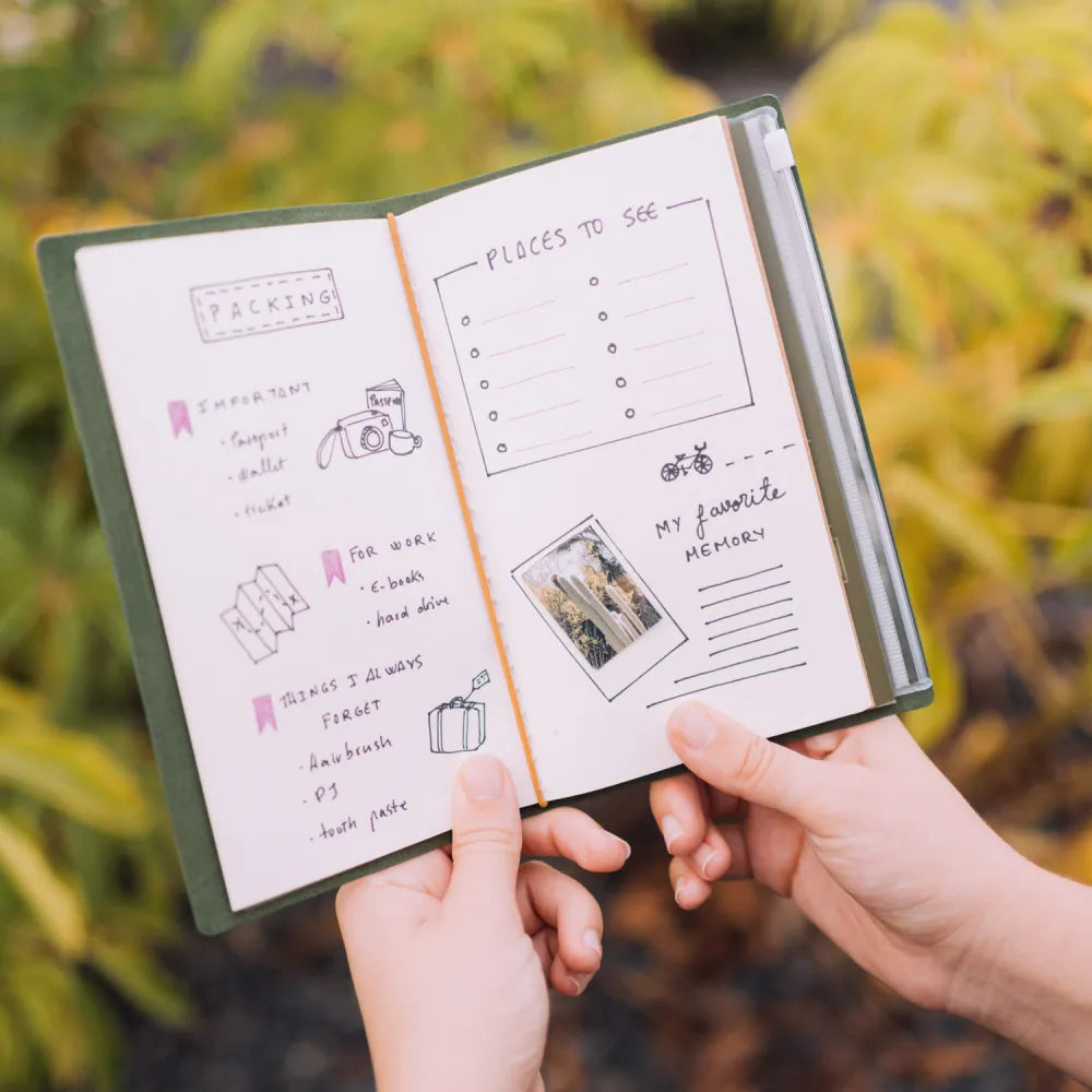 Taccuino Wicked "Elphaba" Diario Personale da Viaggio 2 Quaderni Sostituibili: Bullet Journal Puntinato e a Righe 160 pag
