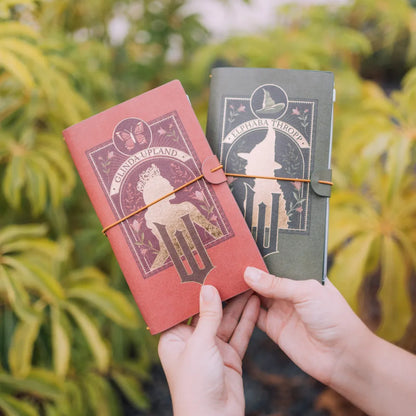Taccuino Wicked "Elphaba" Diario Personale da Viaggio 2 Quaderni Sostituibili: Bullet Journal Puntinato e a Righe 160 pag