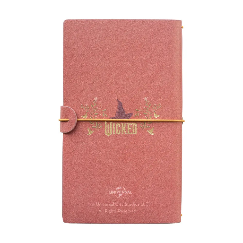 Taccuino Wicked "Glinda" Diario Personale da Viaggio 2 Quaderni Sostituibili: Bullet Journal Puntinato e a Righe 160 pag
