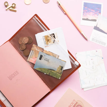 Taccuino Wicked "Glinda" Diario Personale da Viaggio 2 Quaderni Sostituibili: Bullet Journal Puntinato e a Righe 160 pag