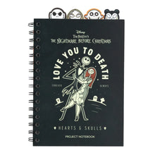 Quaderno Appunti A5 Disney (The Nightmare Before Christmas) TNBC Taccuino con Anelli Bullet Journal Puntinato Diviso in Sezioni con 4 Separatori e Copertina Morbida, 160 Pagine | Scuola Cancelleria, Diario Personale