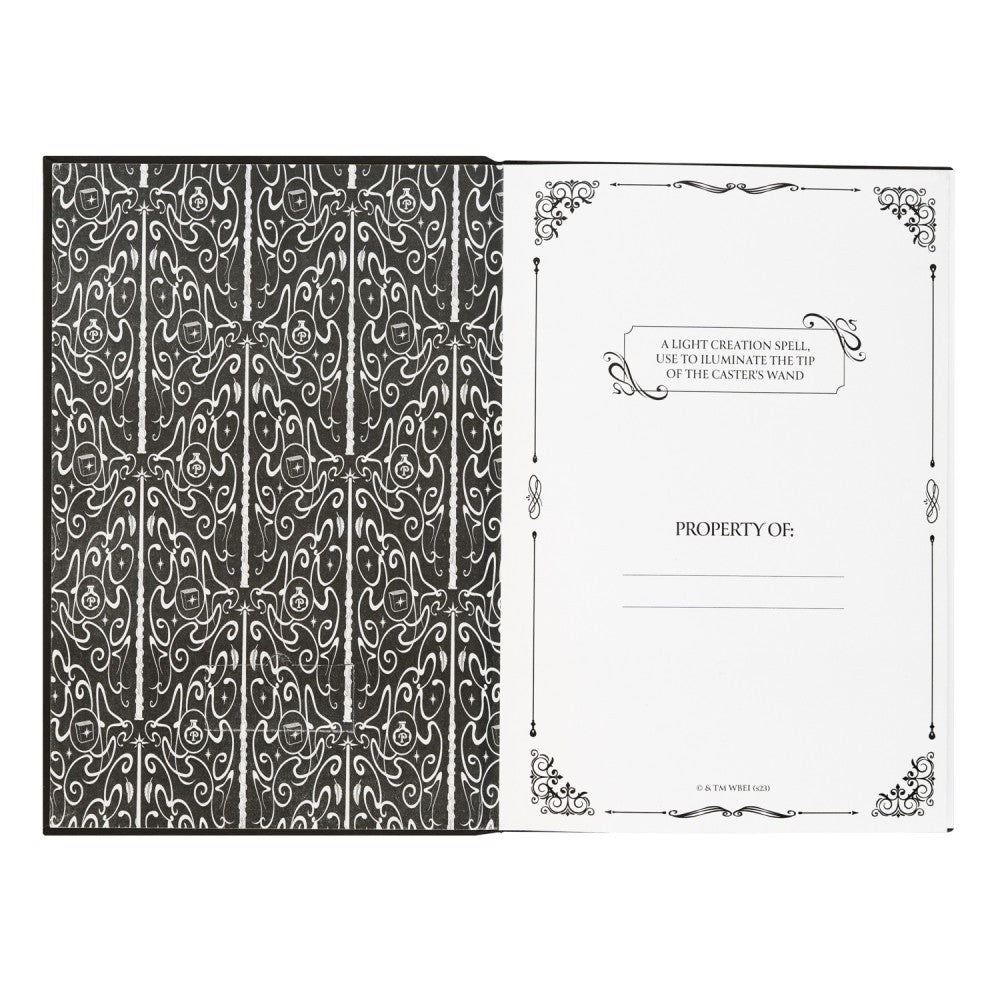 Harry Potter (LUMOS MAXIMA) Taccuino con Luce A5 e Penna - Quaderno Appunti Pagine Bianche con Penna Proiettore a Forma di Bacchetta Magica a Pile, Copertina Rigida, Tasca Espandibile e Segnalibro | Diario Personale (192 Pagine) - Idea Regalo Gadget TV