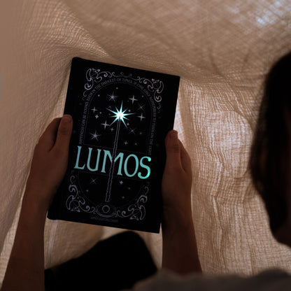 Harry Potter (LUMOS MAXIMA) Taccuino con Luce A5 e Penna - Quaderno Appunti Pagine Bianche con Penna Proiettore a Forma di Bacchetta Magica a Pile, Copertina Rigida, Tasca Espandibile e Segnalibro | Diario Personale (192 Pagine) - Idea Regalo Gadget TV