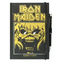 Iron Maiden - Taccuino A5 e Penna - Quaderno Appunti Pagine Bianche con Penna Proiettore a Pile, Copertina Rigida, Tasca Espandibile e Segnalibro | Diario Personale (192 Pagine) - Idea Regalo Gadget