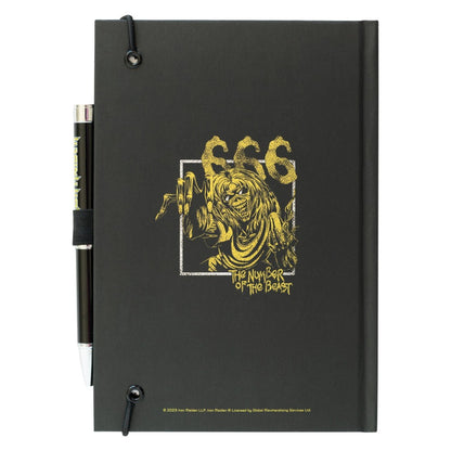 Iron Maiden - Taccuino A5 e Penna - Quaderno Appunti Pagine Bianche con Penna Proiettore a Pile, Copertina Rigida, Tasca Espandibile e Segnalibro | Diario Personale (192 Pagine) - Idea Regalo Gadget