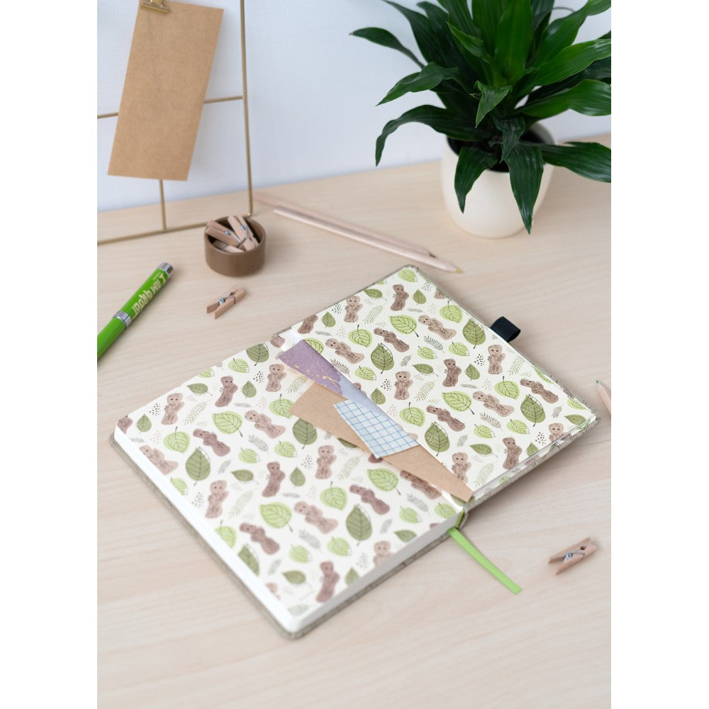Marvel Groot - Taccuino A5 e Penna - Quaderno Appunti Pagine Bianche con Penna Proiettore a Pile, Copertina Rigida, Tasca Espandibile e Segnalibro | Diario Personale (192 Pagine) - Idea Regalo Gadget Guardian Galaxy