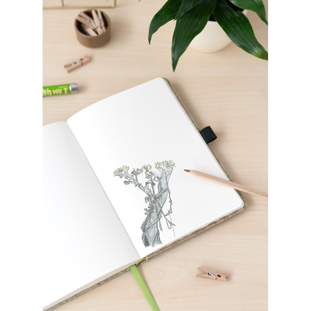 Marvel Groot - Taccuino A5 e Penna - Quaderno Appunti Pagine Bianche con Penna Proiettore a Pile, Copertina Rigida, Tasca Espandibile e Segnalibro | Diario Personale (192 Pagine) - Idea Regalo Gadget Guardian Galaxy