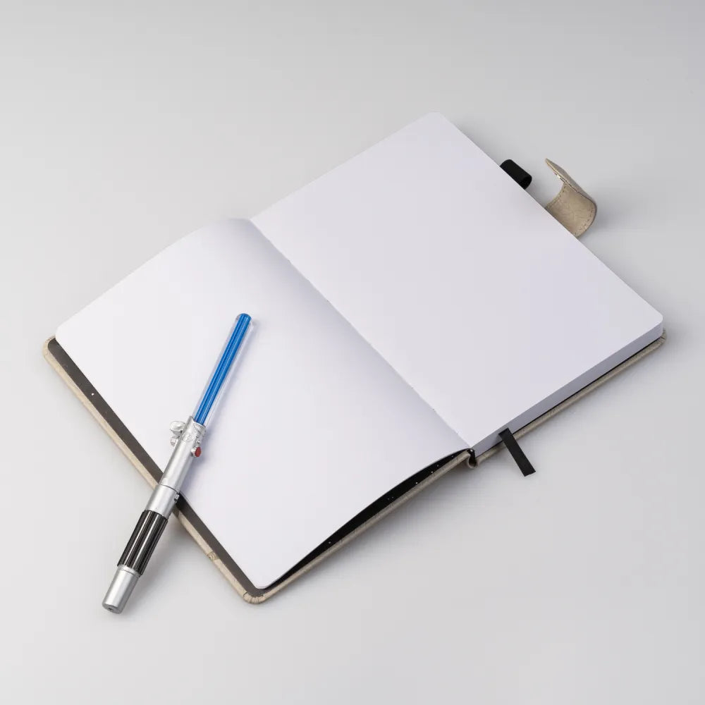 Star Wars (LUKE SKYWALKER) Taccuino A5 e Penna - Quaderno Appunti Pagine Bianche con Penna Proiettore a Pile, Copertina Rigida, Tasca Espandibile e Segnalibro | Diario Personale (192 Pagine) - Idea Regalo Gadget Tv