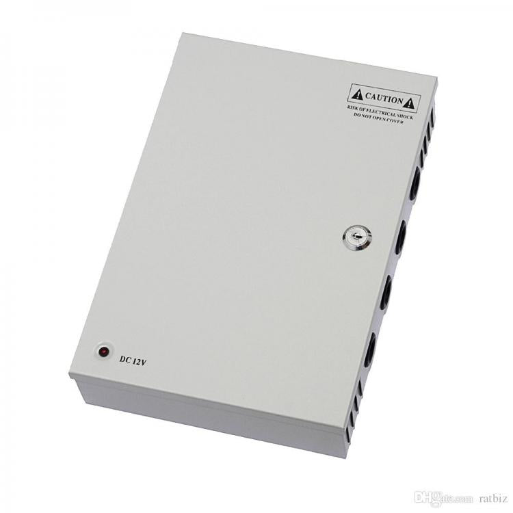 Rack Box Alimentatore Stabilizzato 18 Uscite Canali Centralina Telecamera Cctv