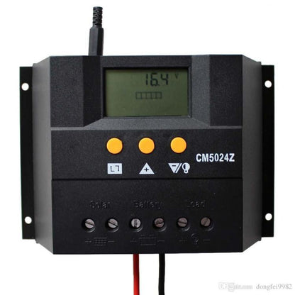 CONTROLLER REGOLATORE DI CARICA PANNELLI SOLARI 12V/24V 50A AUTOMATICO PANNELLO
