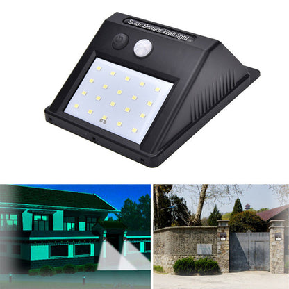 2x Faro Lampada Solare Da Esterno Giardino Faretto Fotovoltaico Sensore 4 LED