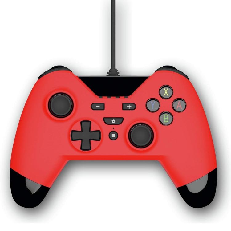 Gioteck Wx4 Premium Wired Controller Nintendo Switch/Ps3/Pc Joystick Cablato Red