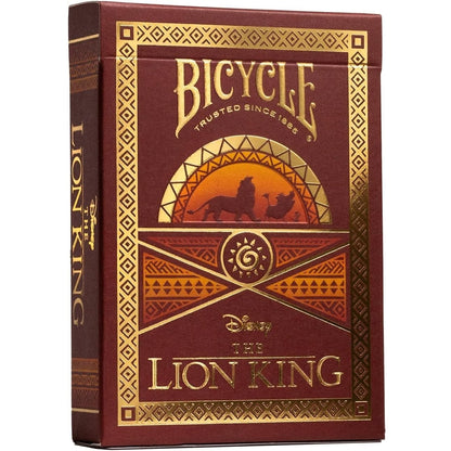 Bicycle - Disney (The Lion King) Playing Cards - Mazzo di Carte da Collezione, Poker, Magia e Cardistry basato sul famoso film di Animzione Disney (Il Re Leone)
