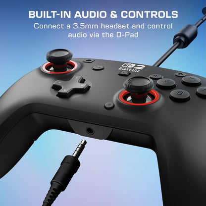 Turtle Beach - Rematch -(Nero) - Controller Wired Gaming Cablato per Nintendo Switch 2, Funziona anche con Nintendo Switch/Oled