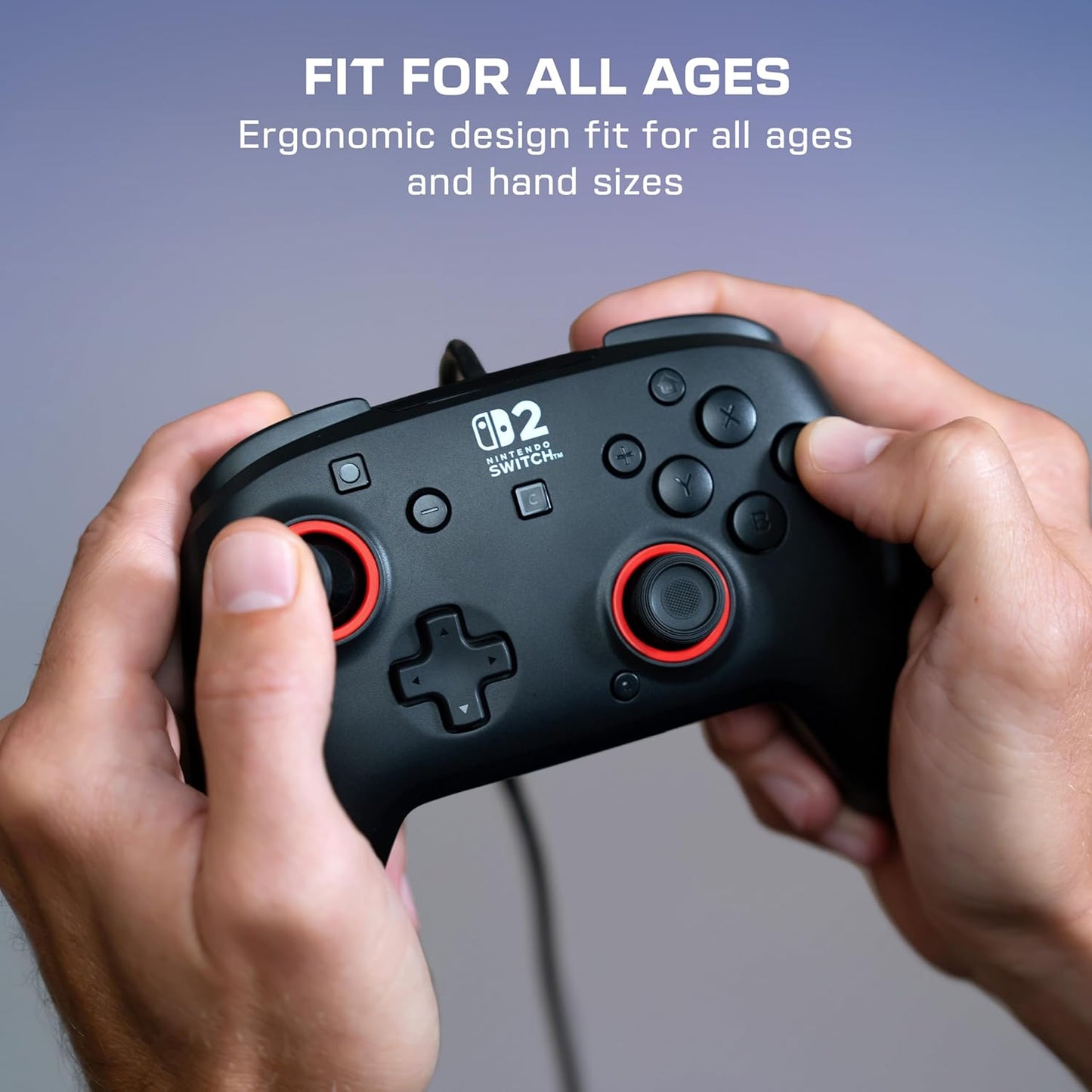 Turtle Beach - Rematch -(Nero) - Controller Wired Gaming Cablato per Nintendo Switch 2, Funziona anche con Nintendo Switch/Oled
