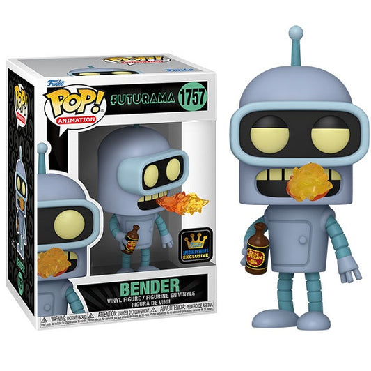 Funko Pop ! Animation Futurama (1757) Bender  Vinyl Figure Special Edition 9Cm