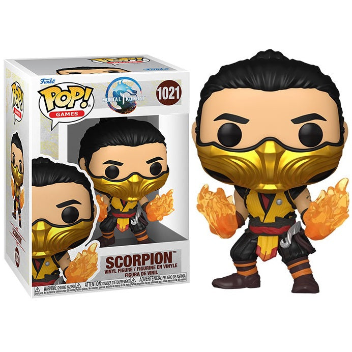 Funko Pop ! Games - Mortal Kombat 1 (1021) Scorpion Vinyl Figure 9Cm Statuetta