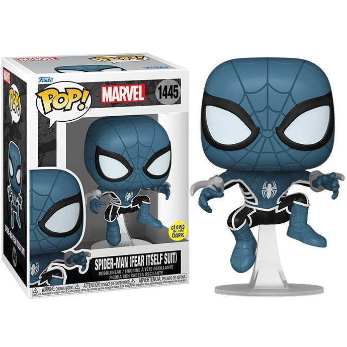 Funko Pop ! Marvel (1445) Spider-Man (Fear Itself Suit) Gitd Comics Figure 9Cm