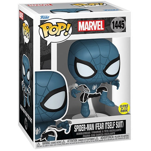 Funko Pop ! Marvel (1445) Spider-Man (Fear Itself Suit) Gitd Comics Figure 9Cm
