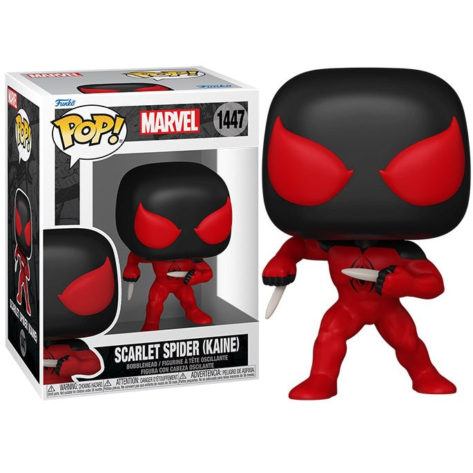Funko Pop ! Marvel (1447) Scarlet Spider (Kaine) Spider-Man Comics Figure 9Cm