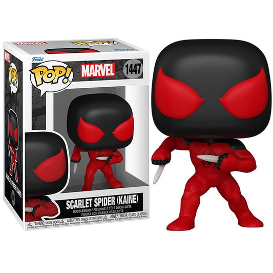 Funko Pop ! Marvel (1447) Scarlet Spider (Kaine) Spider-Man Comics Figure 9Cm