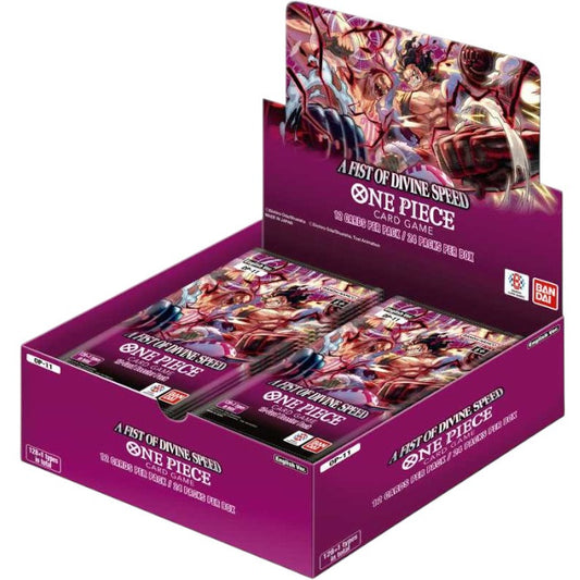 Bandai One Piece Card Games Op-11 Eng A Fist Of Divine Speed Box 24 Buste 12 Carte x Busta