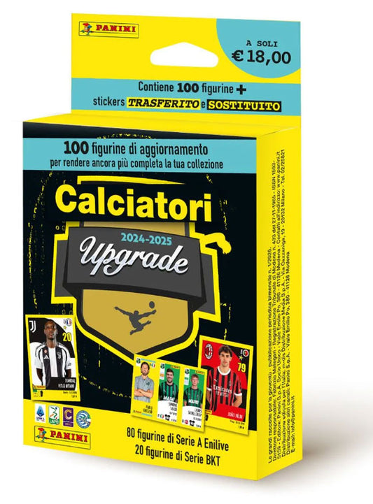 PANINI Stickers Calciatori 2024-25 Upgrade Set - 100 Figurine Stickers Serie A