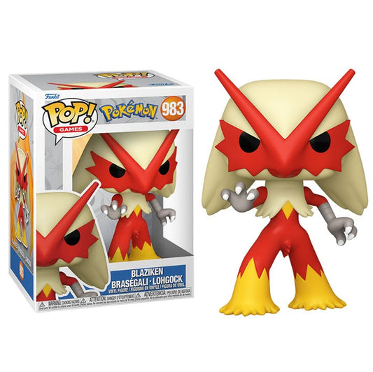Funko Pop ! Games Pokemon  - (983) Blaziken Vinyl Figure 9Cm (Emea) Evo Torchic
