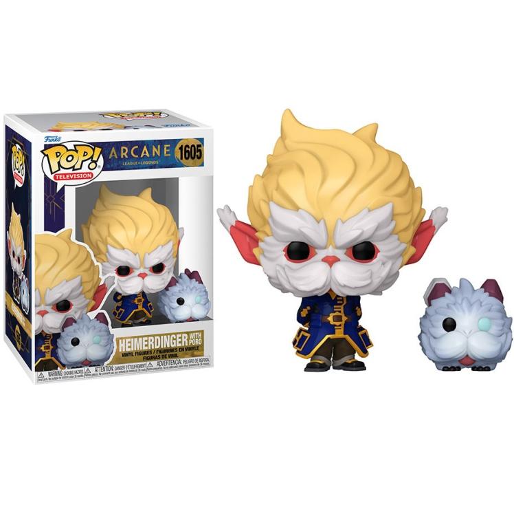 Funko Pop ! Television - Arcane League Legends (1605) Heimerdinger With Poro 9Cm