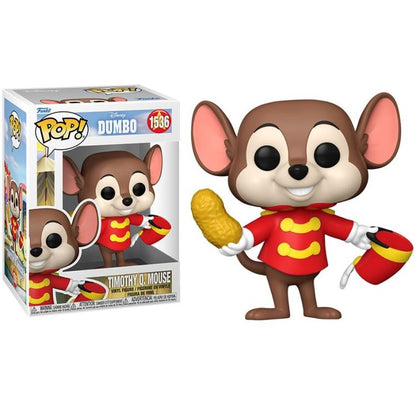 Funko Pop ! Disney - Dumbo (1536) Timothy Q. Mouse Vinyl Figure 9Cm Statuetta