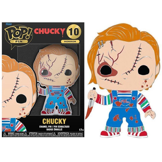 Funko Pop Pin ! Horror (10) Chucky (Cherles Lee Ray) Spilla Smaltata Figure