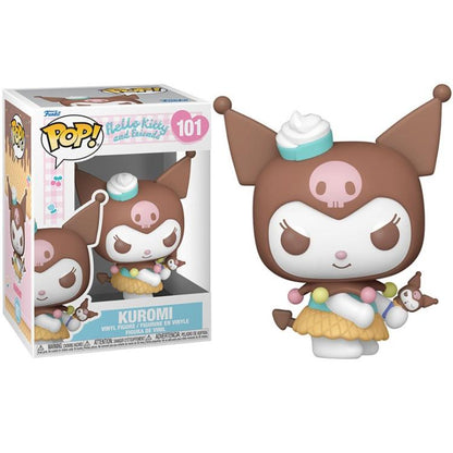 Funko Pop ! Hello Kitty And Friends (101) Kuromi Ice Cream Vinyl Figure 9Cm