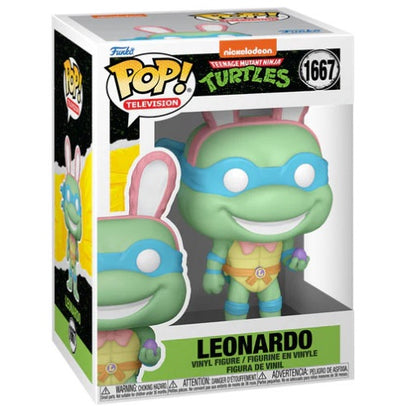 Funko Pop ! Television - Turtles (1667) Leonardo (Easter) Figure 9Cm Pasqua