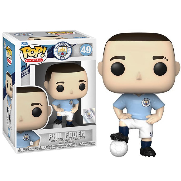 Funko Pop ! Football Manchester City -  (49) Phil Foden Figure Vinyl England 9Cm