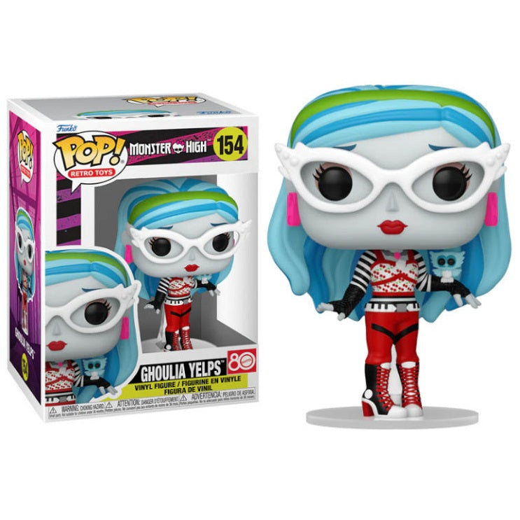 Funko Pop ! Retro Toys Monster High - (154) Ghoulia Yelps Figure 9Cm New
